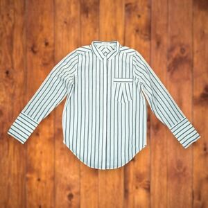 AYR Women's Shirt Striped‎ Pattern Size Medium Long Sleeve Button Down Collared